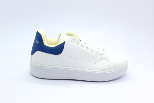 Tenis Urbano Blanco Azul Clásico New Star Unisex 22 A 29 Gbl