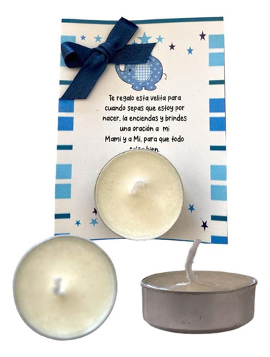 Paquete De  10 Pz Velas Para Baby Shower  