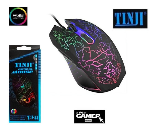 Mouse Gamer 6 Botones Led Rgb Pc, Laptop