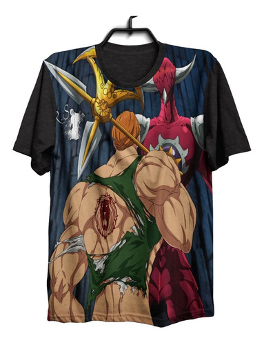 Camiseta Camisa  Anime 7 Pecados Nanatsu No Taizai Ban Elaine Meliodas Escanor  King Manga 15