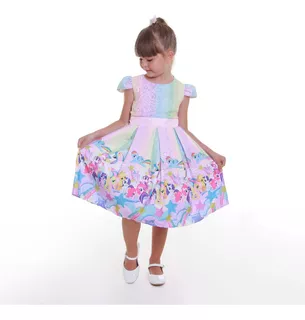 Vestido Temático My Little Pony Infantil Candy Colors