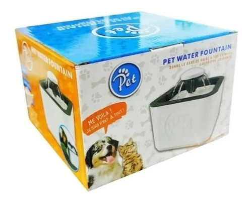 Fuente De Agua Gatos-perros De 2,5 Lt Portátil Triple Filtro