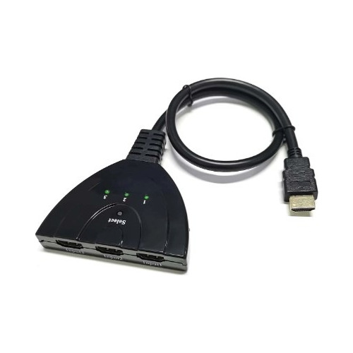 Splitter Switcher Hdmi 3 Puertos En 1 Salida Hdtv 1080p