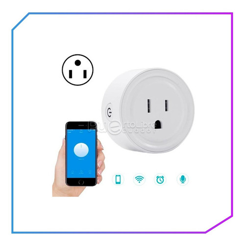 Imagen 5 de 10 de Toma Corriente Inteligente Smart Wifi Alexa Asistente Google