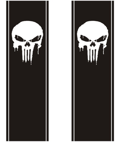 Franjas Laterales Camionetas 08 Punisher Graficastuning 00012
