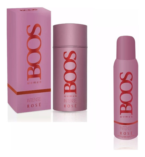 Combo Perfume + Desodorante Boos Intense Rose - Mujer