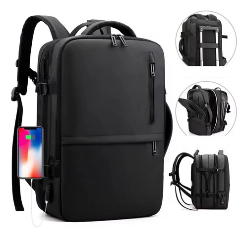 Mochila Extensible Impermeable Con Puerto Usb