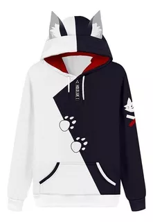 Sudadera Okami Mio Hololive Estampada Con Capucha Cosplay