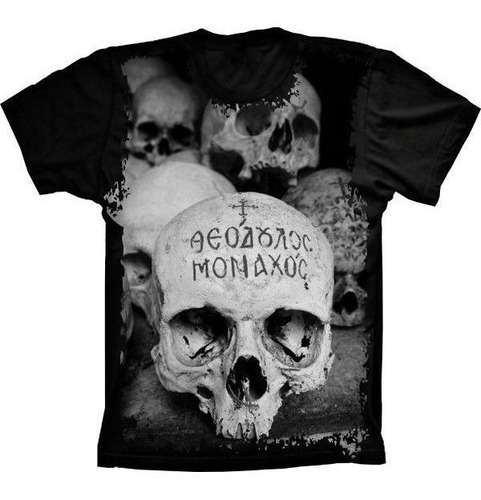 Camiseta Estilosa 3d Fullprint Skull Crânio