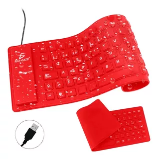 Teclado Alambrico Flexible Usb Pc Laptop Contra Agua Polvo