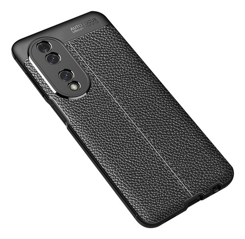 Funda Para Honor 70 5g Litchi De Piel Sintética Suave