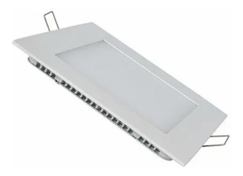 Plafón Cuadrado Led Embutir 18w - Luz Fría X 6 Unidades