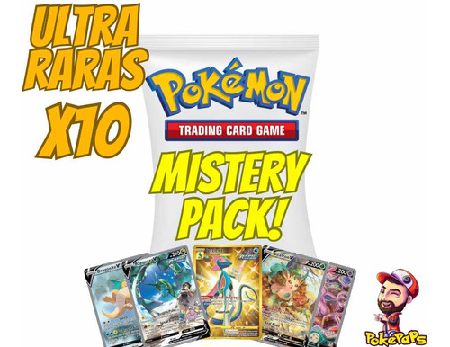 Paquete Cartas Pokémon X10 Ultra Raras Y Secreta Garantizada