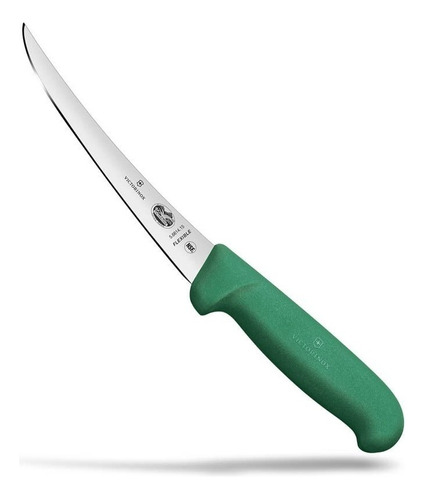 Cuchillo Deshuesador Victorinox® Curvo Flex Colores, 15cm Color Verde 5.6614.15