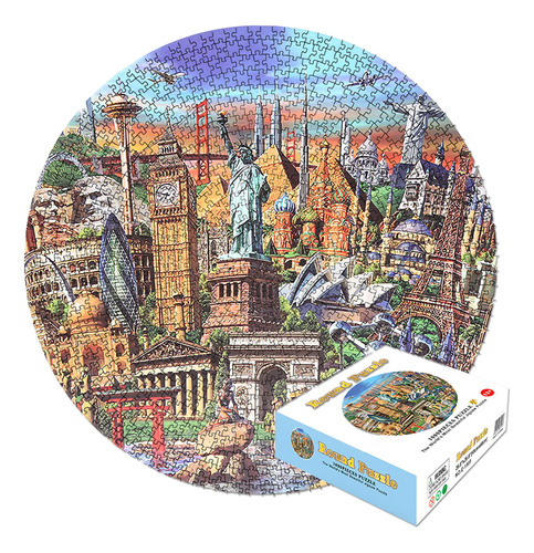 Puzzle Q Jigsa W Puzzle Circular De 1000 Piezas Educational