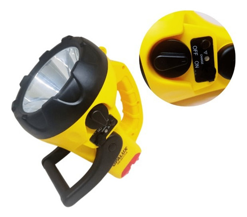 Linterna Recargable 10w 200 Mts Opalux Amarillo