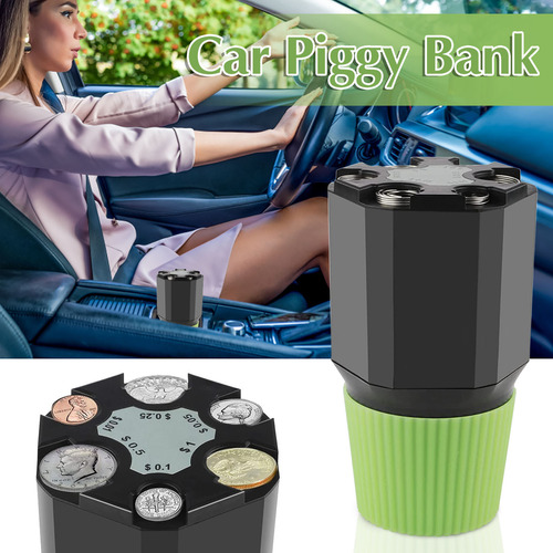 Caixa De Armazenamento De Moedas Portátil Para Carros De Ban