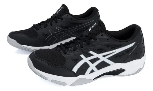 Tênis asics gel rocket 9 clearance masculino - preto e branco