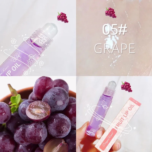 6 Piezas Aceite Bálsamo Hidratante Labial De Frutas 8ml C/u