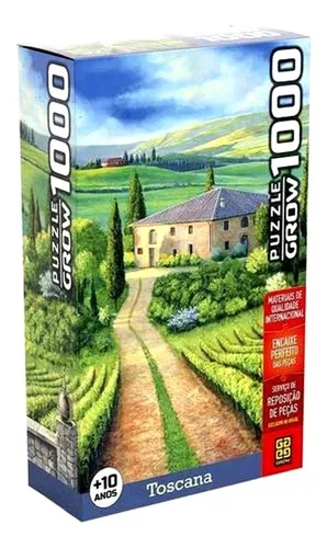 Quebra-Cabeça - 1000 Peças - Toscana - Itália - Grow