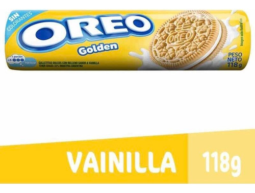 Nuevas! Galletitas Oreo Golden Vainilla 118g Sin Colorantes