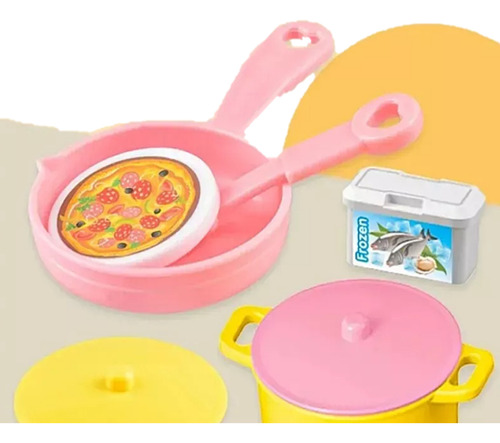 Mini Cozinha Infantil Para Meninas Com 48 Acessórios