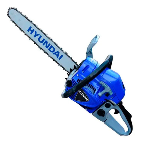 Motosierra Gasolina 18puLG La Ranchera Turbo455 Hyundai Color Azul