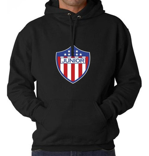 Buzo Negro Hoodies, Junior De Barranquilla