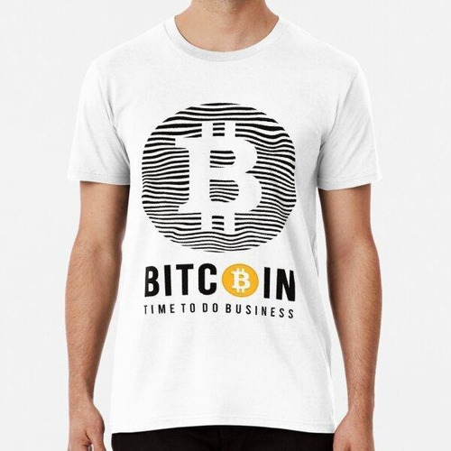 Remera Tiempo De Bitcoin Para Hacer Negocios Algodon Premium