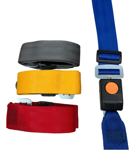 Cinturon De Seguridad 2 Puntos Color Universal Regulable X1