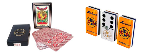 Domino America Profesional + Baraja Faisan Española Roja