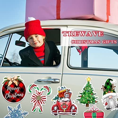 Imagen 4 de 7 de Iman Decorativo Trewave 12 Piezas Imanes De Nevera De Navida