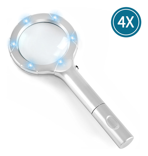 Mini Lente De Lupa Portátil Portátil Con Lupa 4x