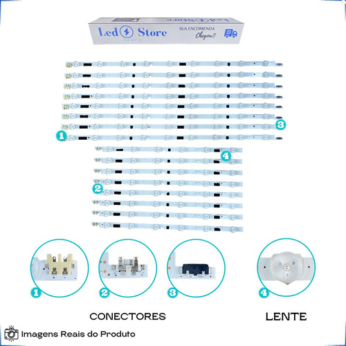 Kit Barras Led Tv Un46f5500 Un46f6100 Un46f5200 Un46f6400