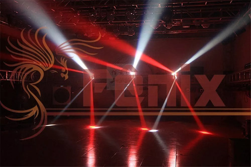 4 Spider Moving Beam 8 Leds De 12w Quadriled Rgbw Dmx Bivolt