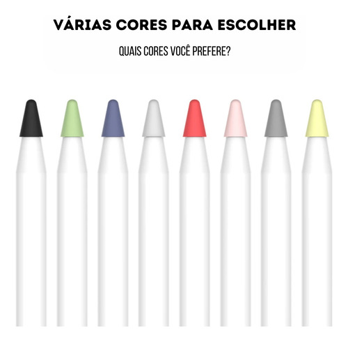 Capa Protetora Para Ponta De Apple Pencil - 2 Unidades
