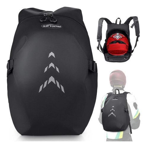 Skyjdm Mochila De Motocicleta Para Hombre  Bolsa De Casco