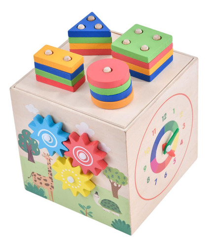 Bloques De Formas, Juego De Cubos De Actividades Para