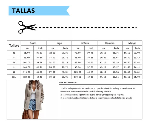 Chaqueta De Traje Casual Slim Fino Fit Mujer Senora Blazer