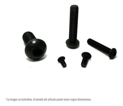 Tornillo Botón Allen 6 X 12 Mm Toledo Tornilleria 100 Pz
