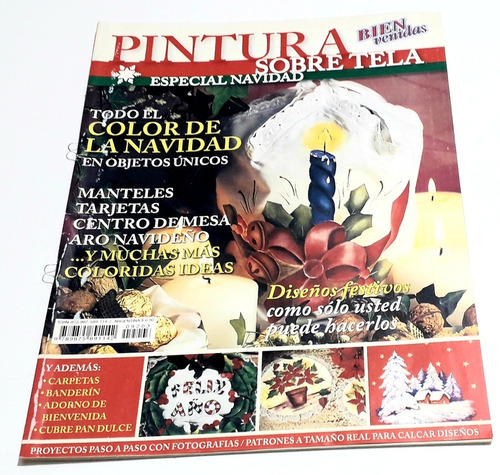 Revista Pintura Sobre Tela  Color De Navidad Año 2009