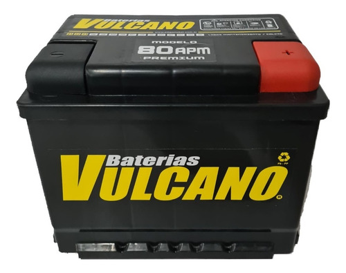 Bateria Vulcano 12x80 80apm Auto Camioneta Nafta Gnc Diesel