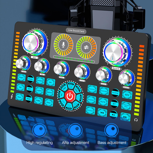 Tablero Mezclador De Sonido Con Múltiples Efectos De Sonido
