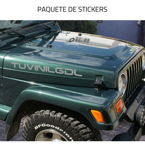 Calcomanias Stickers Para Jeep Wrangler Plata...