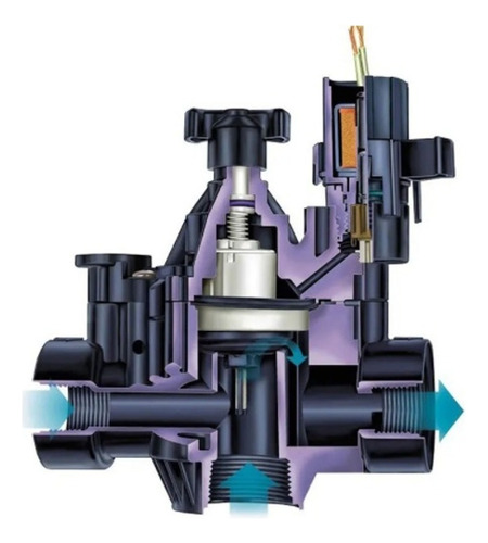 Válvula solenóide de irrigação automática Rain Bird de 2 polegadas