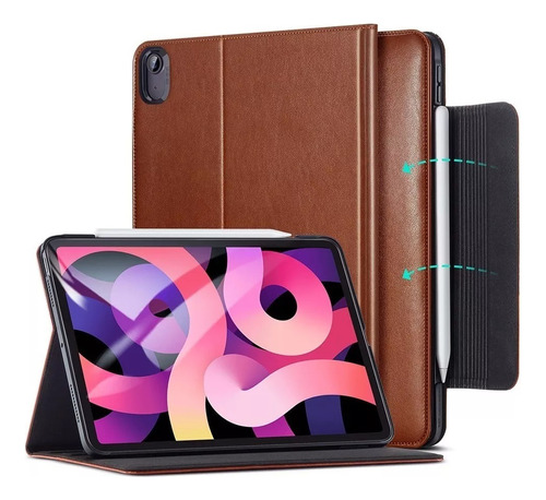 Capa Case Esr Business Compativel Com iPad Air 5 Cor Marrom