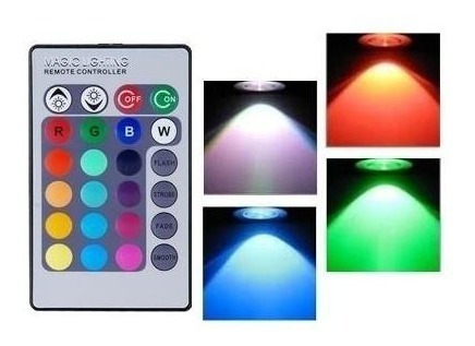 Imagem 2 de 6 de Lâmpada Super Led Rgb Vela 3w E27 110~220v Controle