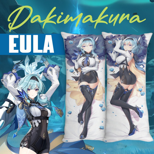 Cojín Dakimakura Anime Eula 150x50 Con Relleno 