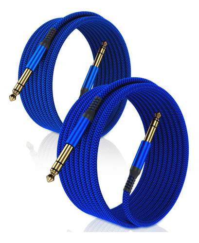 Elebase Cable De Instrumento Trs De 1/4 Pulgadas De 20 Pies,