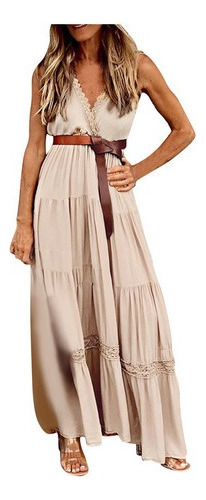 Vestido Mujer 9y Mono Color Sólido Falda Corta O 3301